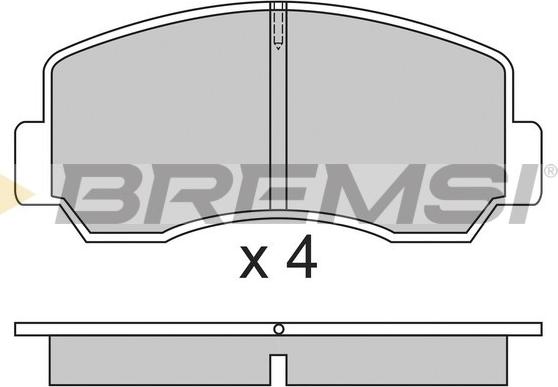 Bremsi BP2296 - Гальмівні колодки, дискові гальма autozip.com.ua