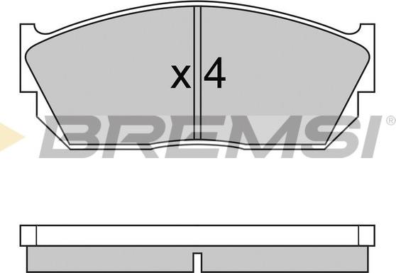 Bremsi BP2245 - Гальмівні колодки, дискові гальма autozip.com.ua