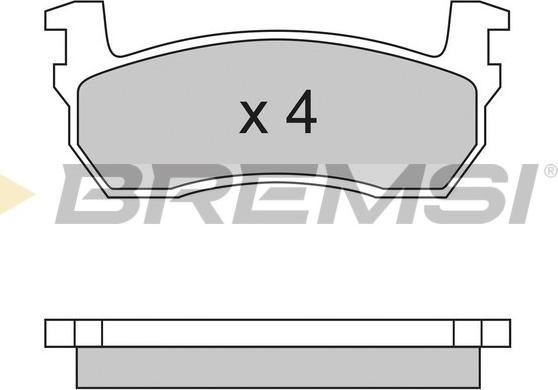 Bremsi BP2259 - Гальмівні колодки, дискові гальма autozip.com.ua