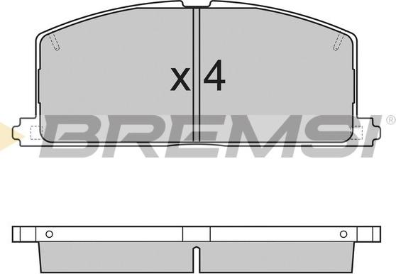 Bremsi BP2255 - Гальмівні колодки, дискові гальма autozip.com.ua