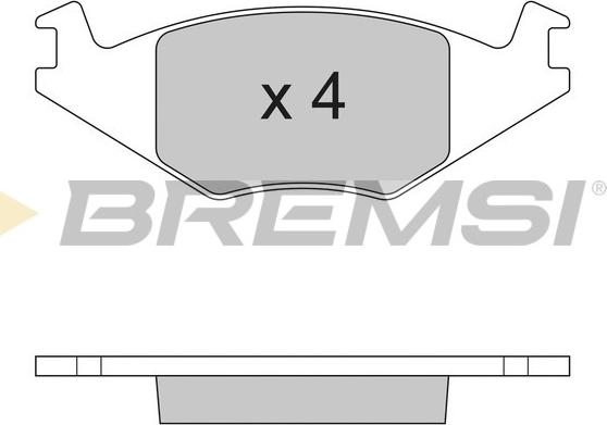 Bremsi BP2262 - Гальмівні колодки, дискові гальма autozip.com.ua