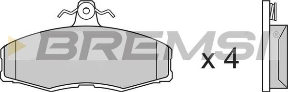 Bremsi BP2208 - Гальмівні колодки, дискові гальма autozip.com.ua