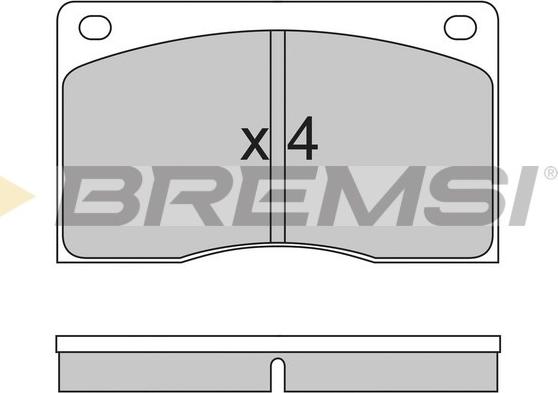 Bremsi BP2213 - Гальмівні колодки, дискові гальма autozip.com.ua