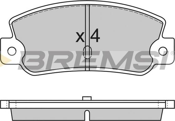 Bremsi BP2212 - Гальмівні колодки, дискові гальма autozip.com.ua