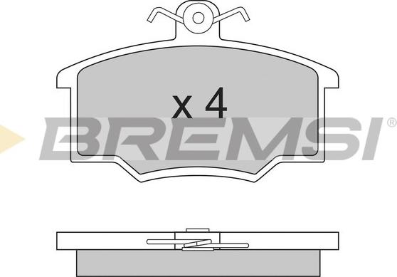 Bremsi BP2281 - Гальмівні колодки, дискові гальма autozip.com.ua