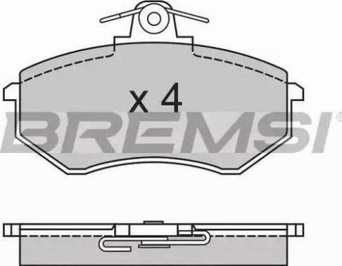 Bremsi BP2287 - Гальмівні колодки, дискові гальма autozip.com.ua