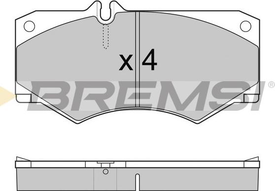 Bremsi BP2238 - Гальмівні колодки, дискові гальма autozip.com.ua