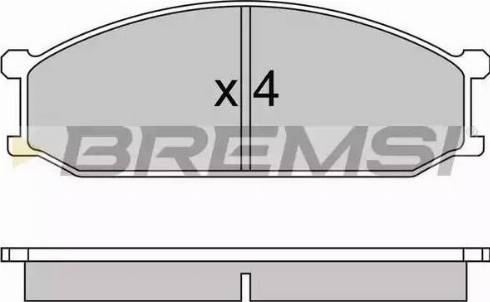 Bremsi BP2233 - Гальмівні колодки, дискові гальма autozip.com.ua