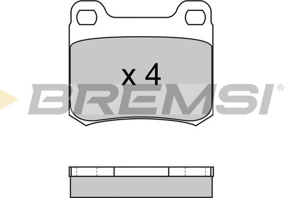 Bremsi BP2227 - Гальмівні колодки, дискові гальма autozip.com.ua