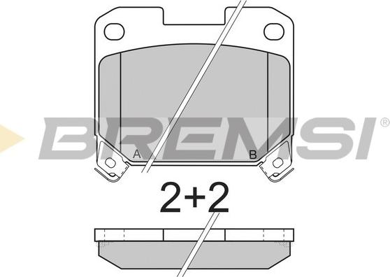 Bremsi BP2741 - Гальмівні колодки, дискові гальма autozip.com.ua