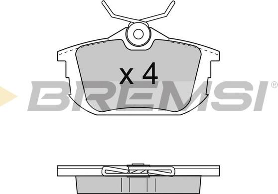 Bremsi BP2742 - Гальмівні колодки, дискові гальма autozip.com.ua