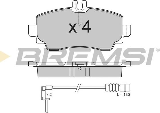 Bremsi BP2763 - Гальмівні колодки, дискові гальма autozip.com.ua