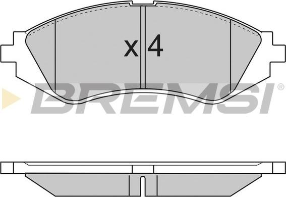 Bremsi BP2718 - Гальмівні колодки, дискові гальма autozip.com.ua