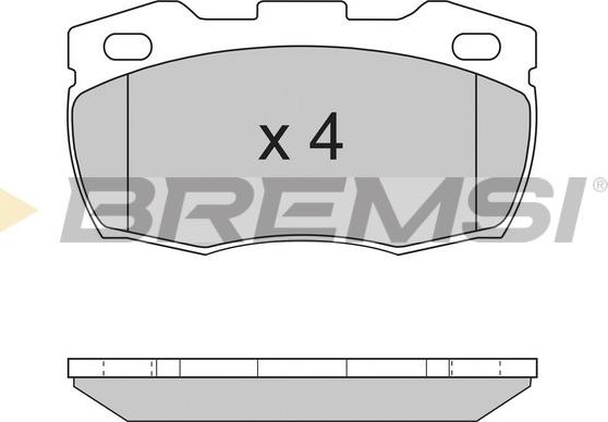 Bremsi BP2717 - Гальмівні колодки, дискові гальма autozip.com.ua