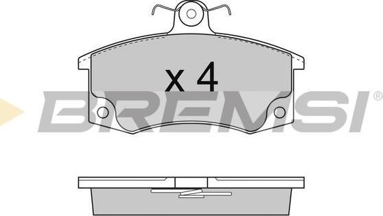 Bremsi BP2735 - Гальмівні колодки, дискові гальма autozip.com.ua