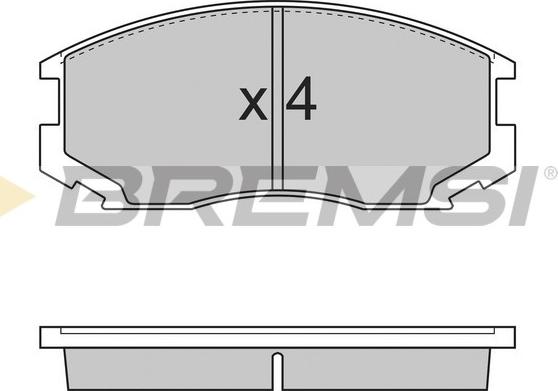 Bremsi BP2732 - Гальмівні колодки, дискові гальма autozip.com.ua
