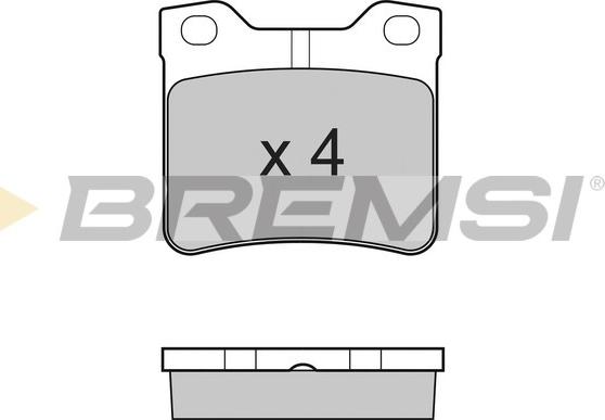 Bremsi BP2728 - Гальмівні колодки, дискові гальма autozip.com.ua