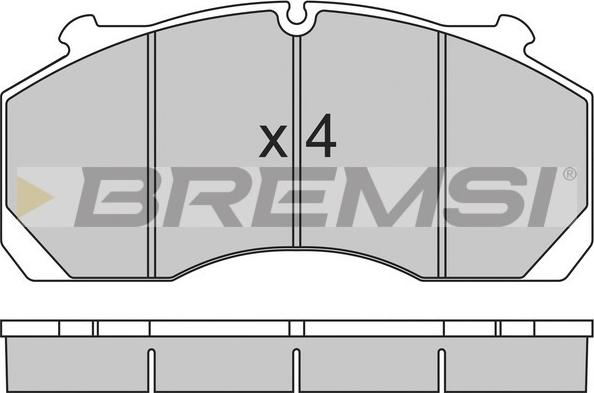 Bremsi BP7304 - Гальмівні колодки, дискові гальма autozip.com.ua