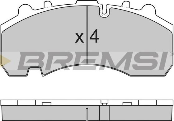 Bremsi BP7314 - Гальмівні колодки, дискові гальма autozip.com.ua