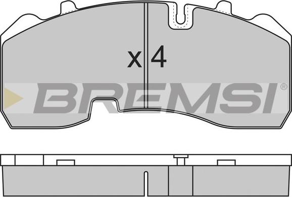 Bremsi BP7315 - Гальмівні колодки, дискові гальма autozip.com.ua
