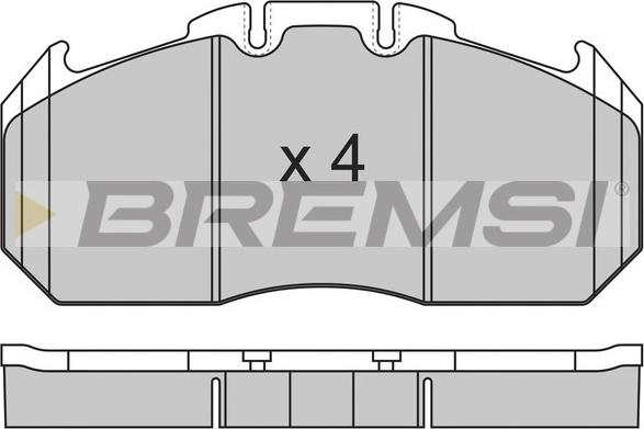 Bremsi BP7310 - Гальмівні колодки, дискові гальма autozip.com.ua