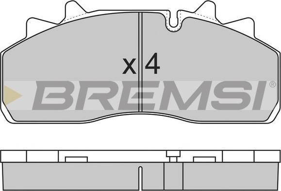 Bremsi BP7318 - Гальмівні колодки, дискові гальма autozip.com.ua