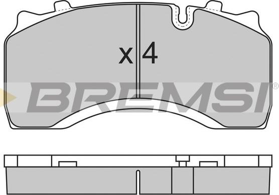 Bremsi BP7313 - Гальмівні колодки, дискові гальма autozip.com.ua