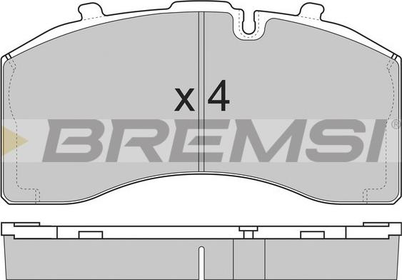 Bremsi BP7330 - Гальмівні колодки, дискові гальма autozip.com.ua