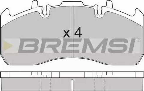 DT Spare Parts BRP712 - Гальмівні колодки, дискові гальма autozip.com.ua