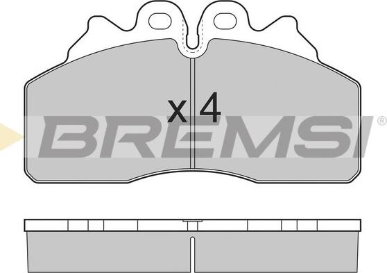 Bremsi BP7325 - Гальмівні колодки, дискові гальма autozip.com.ua