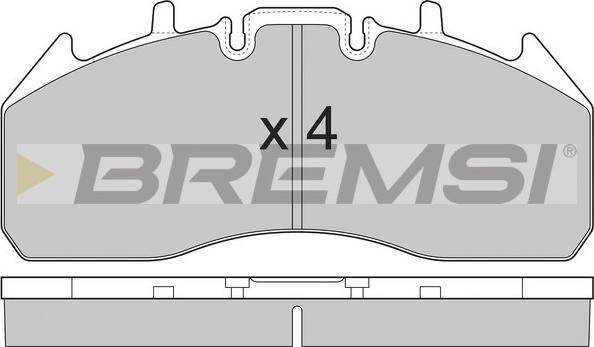 Bremsi BP7326 - Гальмівні колодки, дискові гальма autozip.com.ua