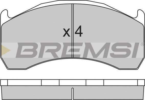 Bremsi BP7320 - Гальмівні колодки, дискові гальма autozip.com.ua