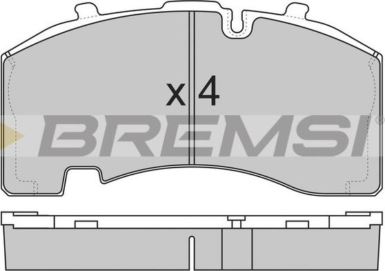 Bremsi BP7322 - Гальмівні колодки, дискові гальма autozip.com.ua