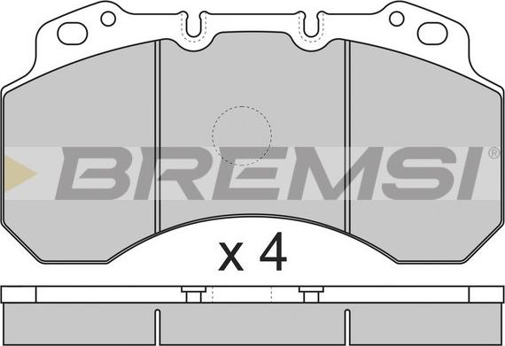 Bremsi BP7299 - Гальмівні колодки, дискові гальма autozip.com.ua