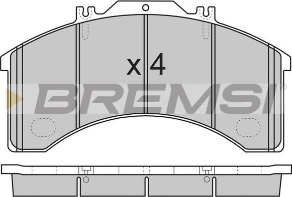 Bremsi BP7252 - Гальмівні колодки, дискові гальма autozip.com.ua