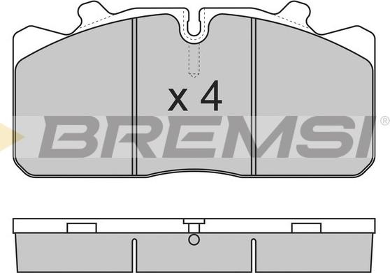 Bremsi BP7285 - Гальмівні колодки, дискові гальма autozip.com.ua