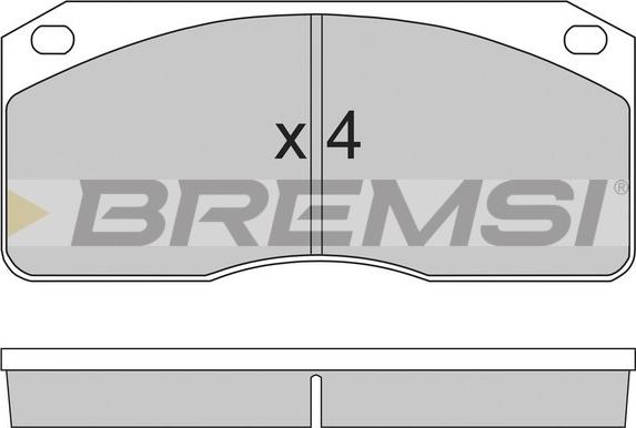 Bremsi BP7238 - Гальмівні колодки, дискові гальма autozip.com.ua