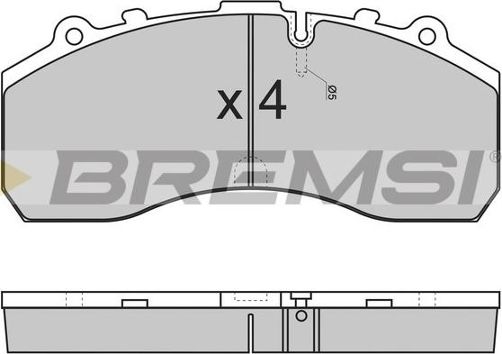 Bremsi BP7278 - Гальмівні колодки, дискові гальма autozip.com.ua