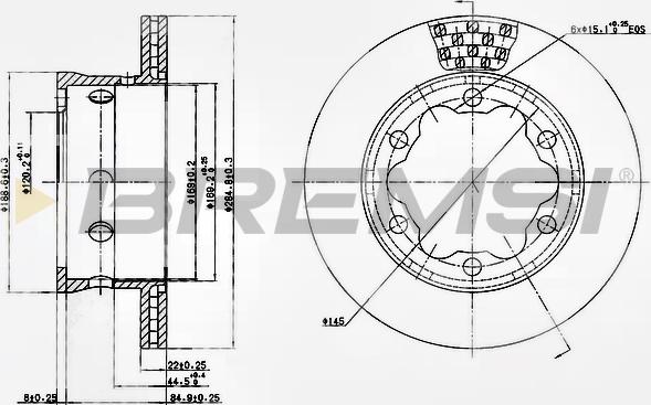 Bremsi CD5191V - Гальмівний диск autozip.com.ua