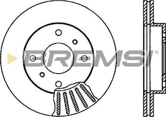 Bremsi CD6260V - Гальмівний диск autozip.com.ua