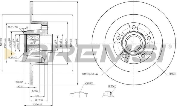 Bremsi CD7729S - Гальмівний диск autozip.com.ua