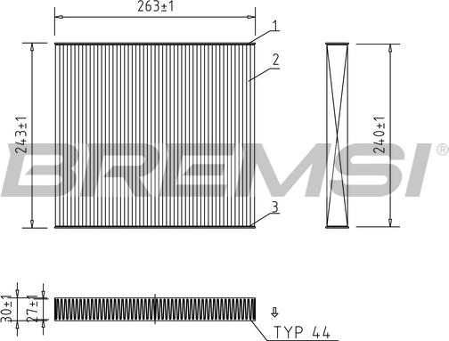 Bremsi FC0941 - Фільтр, повітря у внутрішній простір autozip.com.ua