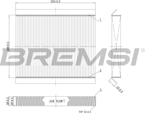 Bremsi FC0978 - Фільтр, повітря у внутрішній простір autozip.com.ua