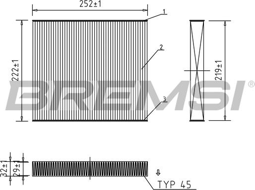 Bremsi FC0416 - Фільтр, повітря у внутрішній простір autozip.com.ua