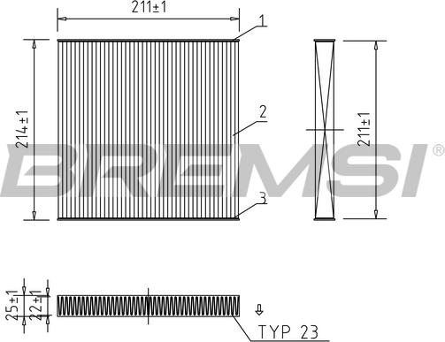 Bremsi FC0439A - Фільтр, повітря у внутрішній простір autozip.com.ua