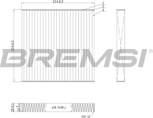 Bremsi FC0439C - Фільтр, повітря у внутрішній простір autozip.com.ua