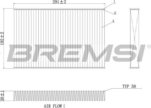 Bremsi FC0473 - Фільтр, повітря у внутрішній простір autozip.com.ua