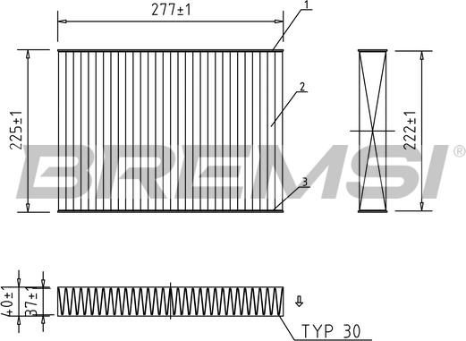 Bremsi FC0472C - Фільтр, повітря у внутрішній простір autozip.com.ua