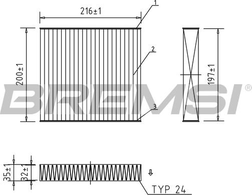 Bremsi FC0078A - Фільтр, повітря у внутрішній простір autozip.com.ua