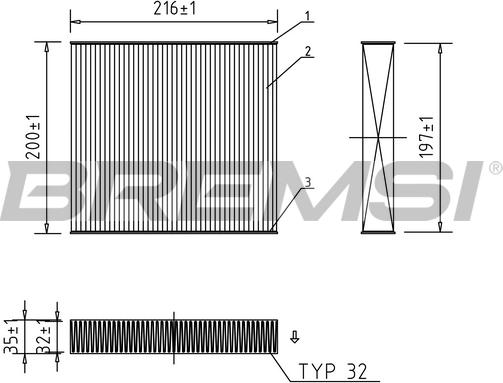 Bremsi FC0078 - Фільтр, повітря у внутрішній простір autozip.com.ua